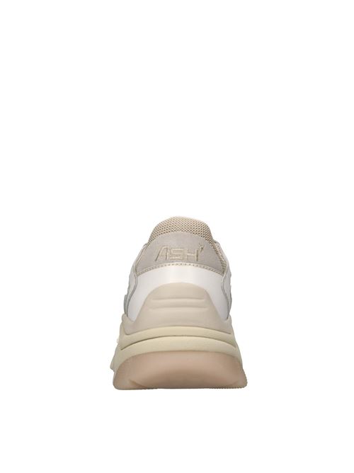Sneakers in pelle e tessuto ASH | ADDICT SOFT NAPPA CALFBIANCO-ORO